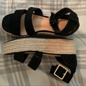 Black Platform Sandals